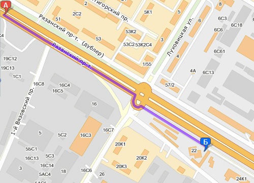 как проехать из центра